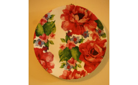floral wall plate